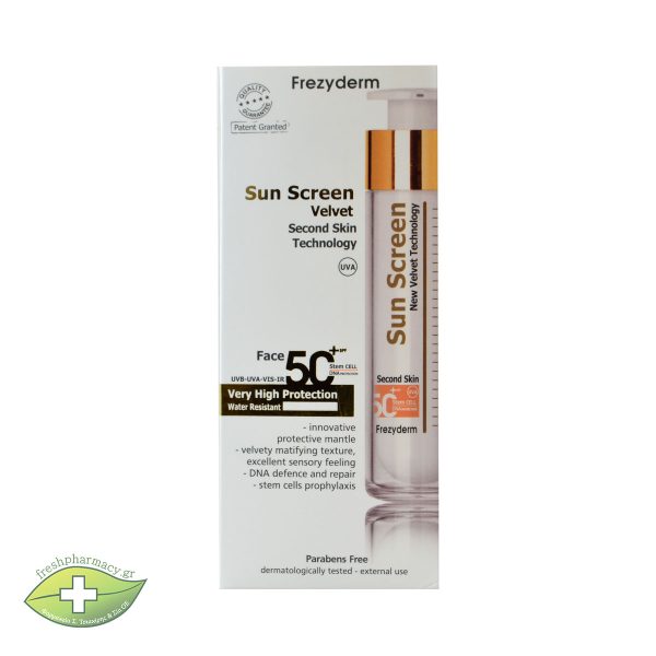 FREZYDERM SUN SCREEN SECOND SKIN FACE 50+  50ml