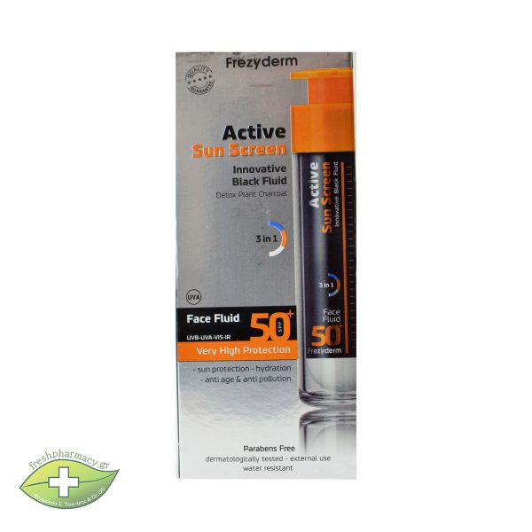 FREZYDERM ACTIVE SUN SCREEN FACE FLUID Spf50+ 50ML