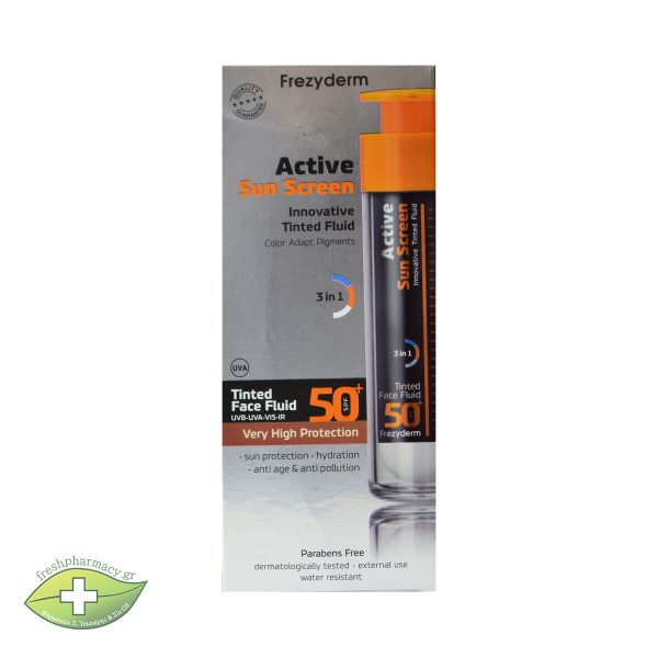 FREZYDERM ACTIVE S.SCREEN TINDED F.FLUID Spf50+50ML