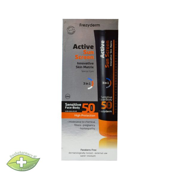 FREZYDERM ACTIVE S. SCR SENSITIVE F-B Spf50  150ML