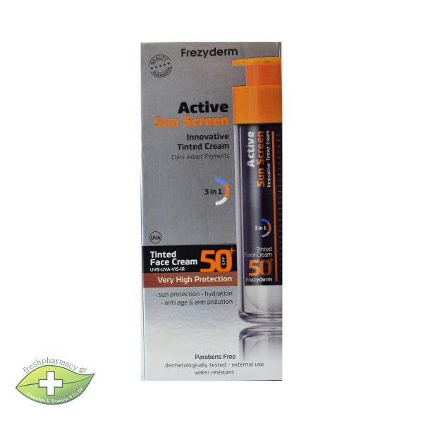 FREZYDERM ACTIVE S.SCREEN TINDED F.CREAM Spf50+50ML