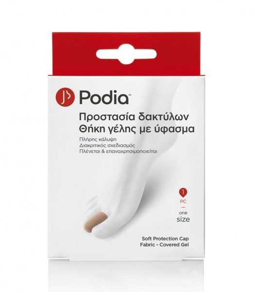 PODIA SOFT PROTECTION CAP FABRIC-COVERED GEL(ONE SIZE) 1TMX