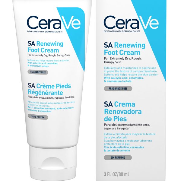 CERAVE RENEWING SA FOOT CREAM 3oz (88ML)