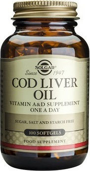 SOLGAR COD LIVER OIL SOFTGELS 100S