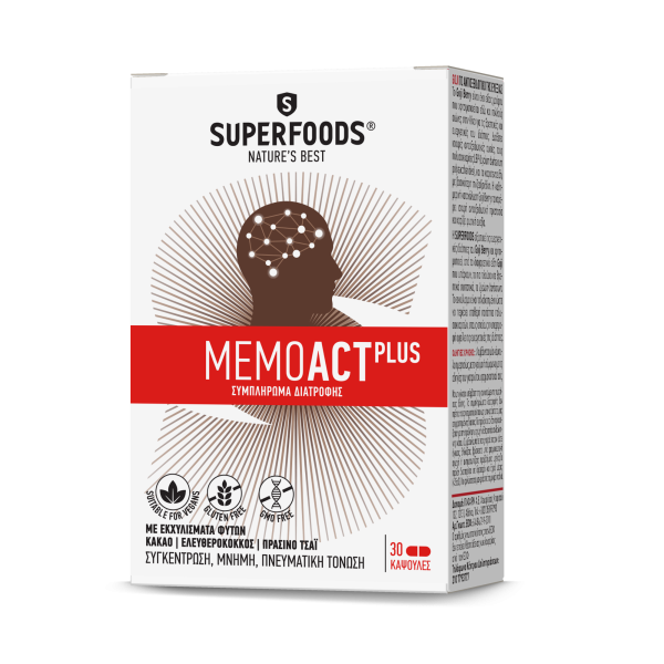 SUPERFOODS MEMOACT PLUS 30CAPS