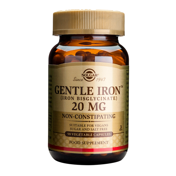 SOLGAR GENTLE IRON 20MG VEGICAPS 90S
