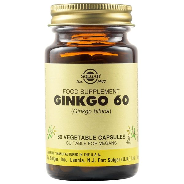 SOLGAR GINKGO BILOBA VEGICAPS 60S