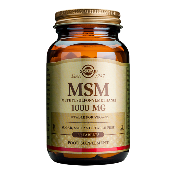 SOLGAR MSM 1000MG TABS 60S