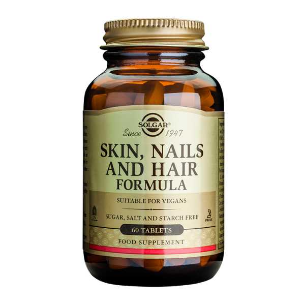 SOLGAR SKIN, NAILS AND HAIR FORMULA TABS 60S