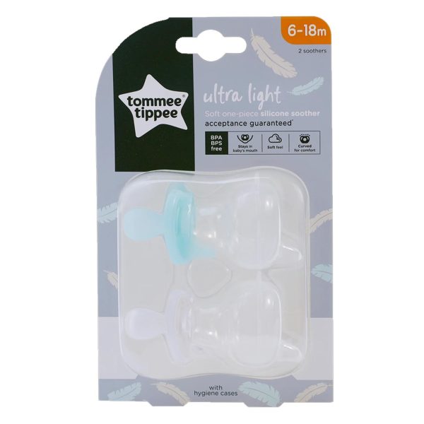 TOMMEE TIPPEE 2X 6-18 ULTRA LIGHT SIL STHR SE