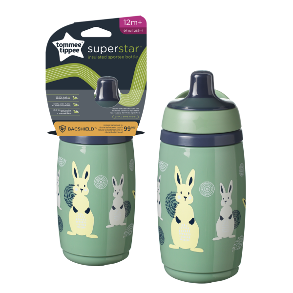 TOMMEE TIPPEE INSULATED SPORTEE GREEN 266ML AL/IL