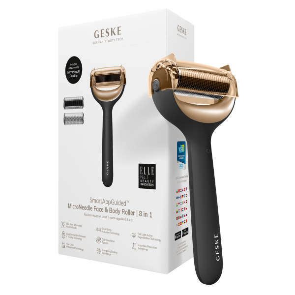 GESKE MICRONEEDLE FACE & BODY ROLLER 8 IN 1 GRAY
