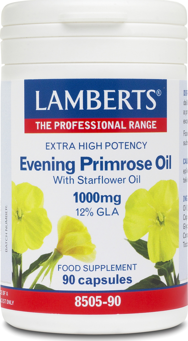 LAMBERTS EVENING PRIMROSE OIL + STARFLOWER OIL 1000MG 90CAPS