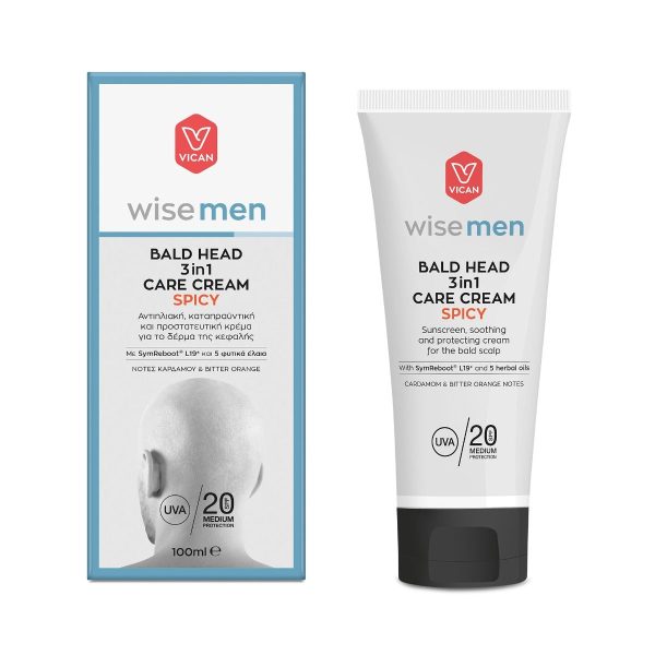 VICAN WISE MEN - BALD HEAD 3in1 CARE CREAM SPICY 100ML