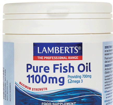 LAMBERTS PURE FISH OIL 1100MG 60CAPS