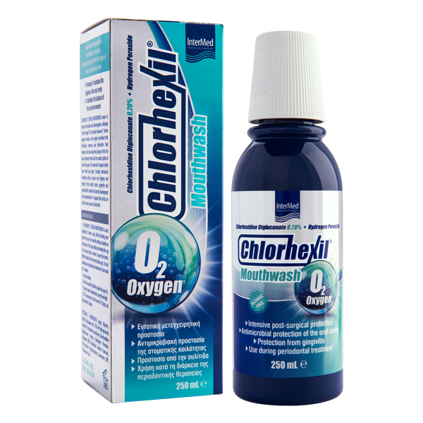 INTERMED CHLORHEXIL  O2  OXYGEN SOL 250ML