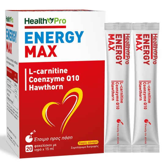 HEALTH PRO ENERGY MAX LIQUID 20 ΦΑΚΕΛΙΣΚΟΙ