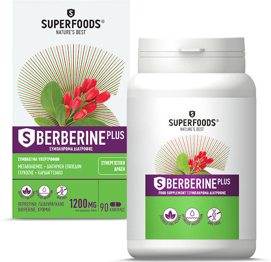 SUPERFOODS  S BERBERINE PLUS 90CAPS