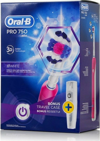 ORAL-B PRO 750 PINK ΘΗΚΗ ΤΑΞ. BOX 1X1